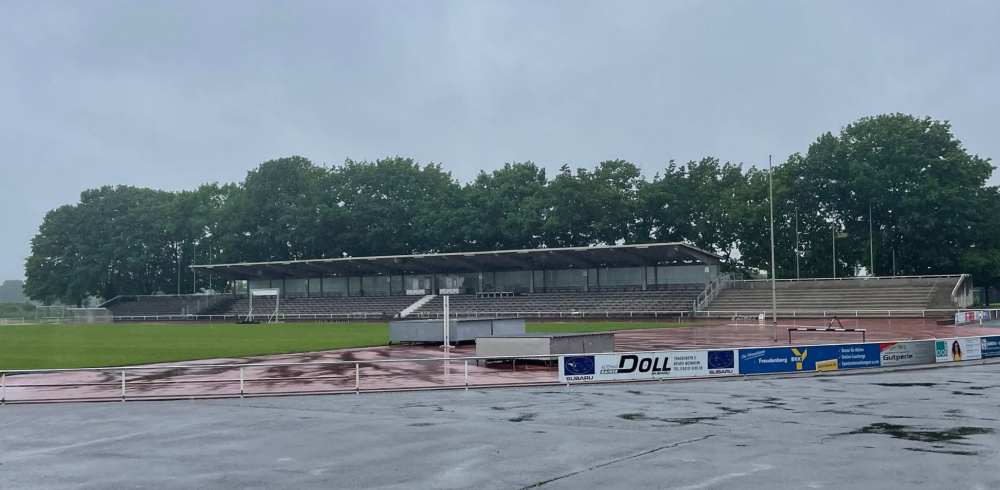 wet athletics track